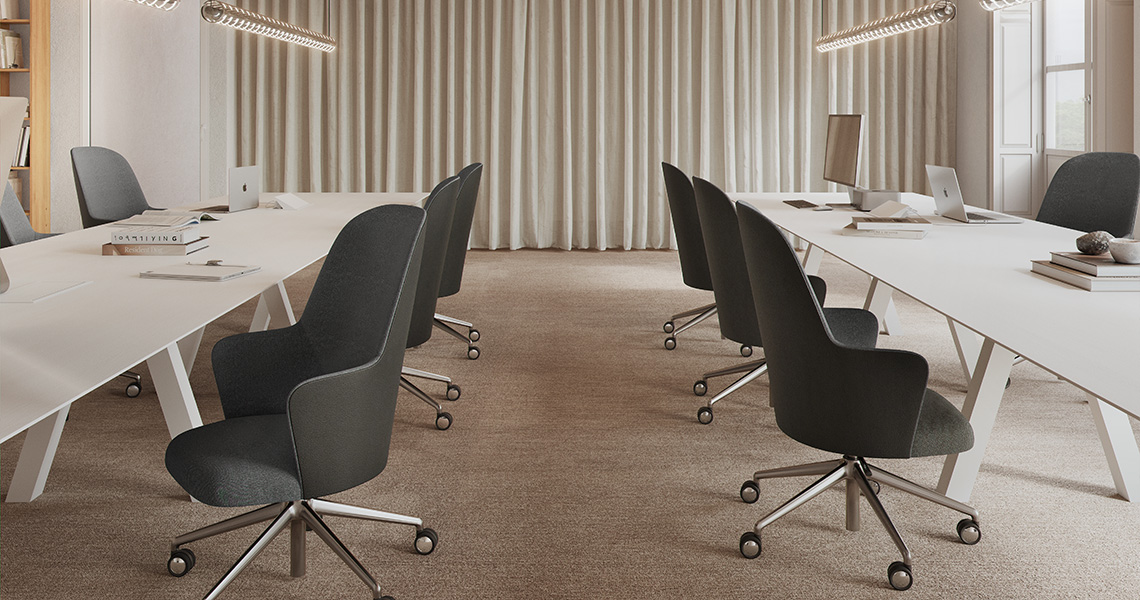 Silla Aleta Executive con ruedas